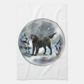 Kerstmis met platte coating theedoek (Verticaal)