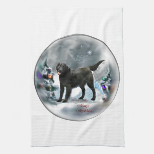 Kerstmis met platte coating theedoek (Verticaal)