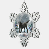 Kerstmis met platte coating tin sneeuwvlok ornament (Rechts)