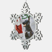 Kerstmis met platte coating tin sneeuwvlok ornament (Rechts)