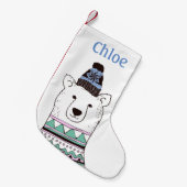 Kerstmis met poar Beer Kleine Kerstsok (Voorkant (Hangend))