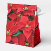Kerstmis met Poinsettia Favor Box Bedankdoosjes (Achterkant)