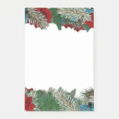 Kerstmis met Poinsettias Garland Post-It Notes (Voorkant)