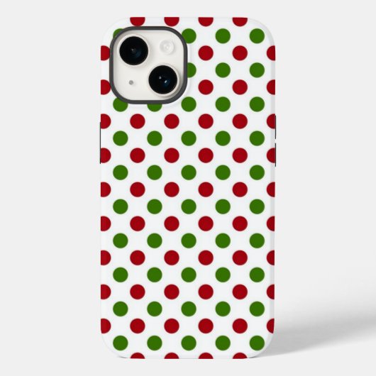 Kerstmis met Polka Dots Phone Case (Achterkant)