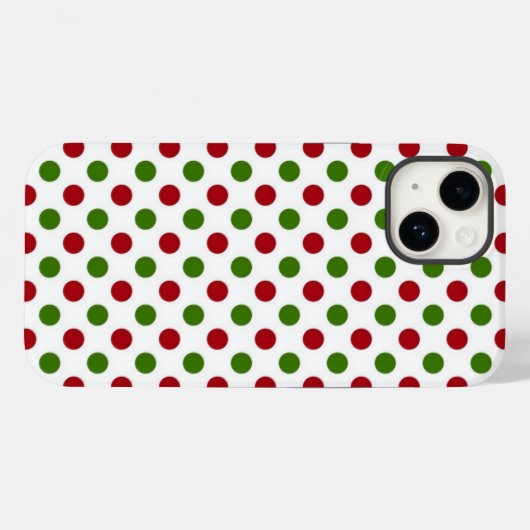 Kerstmis met Polka Dots Phone Case (Achterkant (horizontaal))