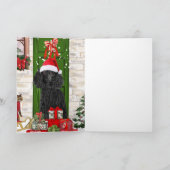 Kerstmis met Poodle Kaart (Binnen)