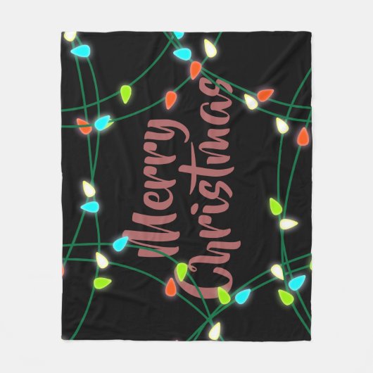 Kerstmis met pretkerkerst fleece deken (Voorkant)