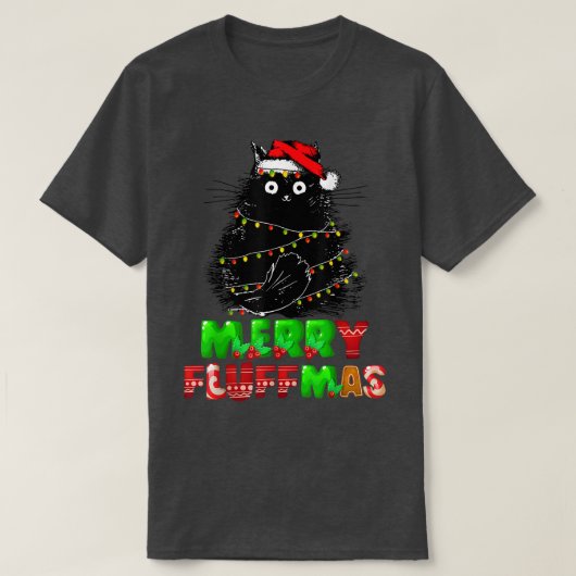 Kerstmis met prettige kerstmis met prettige overvl t-shirt (Design voorkant)