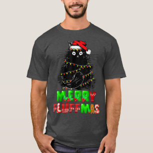 Kerstmis met prettige kerstmis met prettige overvl t-shirt