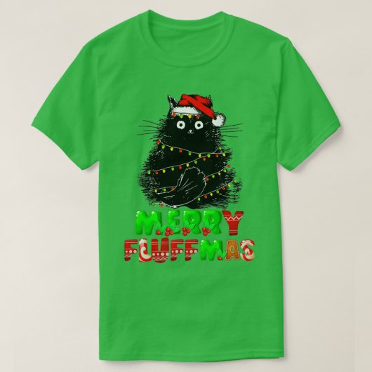 Kerstmis met prettige kerstmis met prettige overvl t-shirt (Design voorkant)