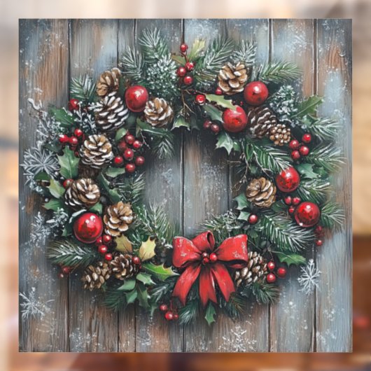 Kerstmis met raam raamsticker (Vel 2)