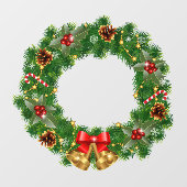 Kerstmis met raam raamsticker (Vel)