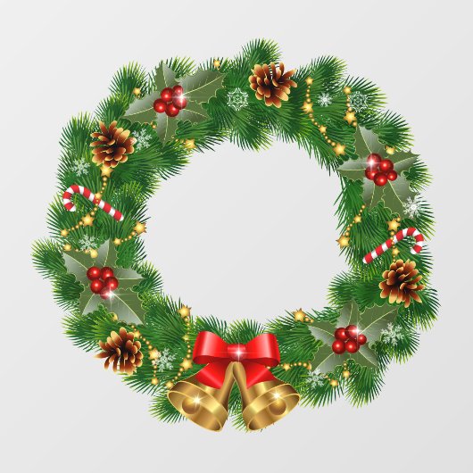 Kerstmis met raam raamsticker (Vel)