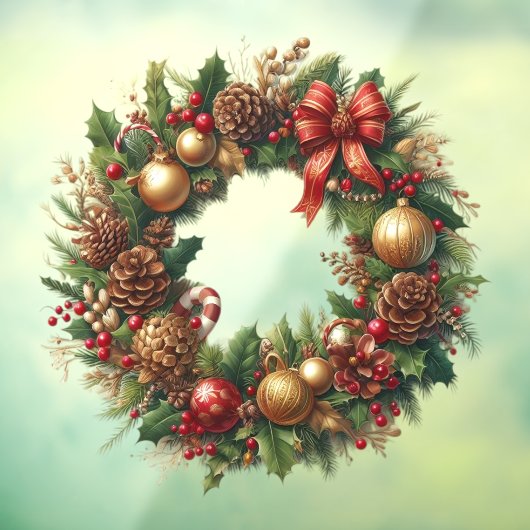 Kerstmis met raam raamsticker (Vel 3)