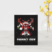 Kerstmis met Red Pset Reindeer Pharmacy Crew Kaart (Gele Bloem)