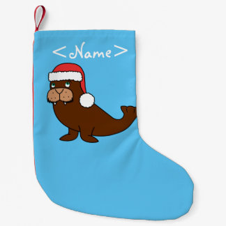 Kerstmis met Red Santa Hat Kleine Kerstsok