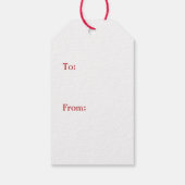  Kerstmis met Red Truck Cadeaulabel (Achterkant)