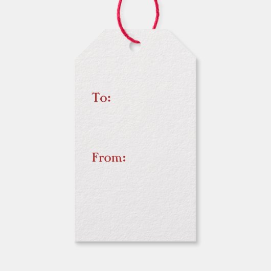 Kerstmis met Red Truck Cadeaulabel (Achterkant)