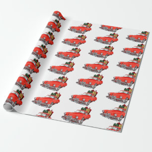  Kerstmis met Red Truck Cadeaupapier