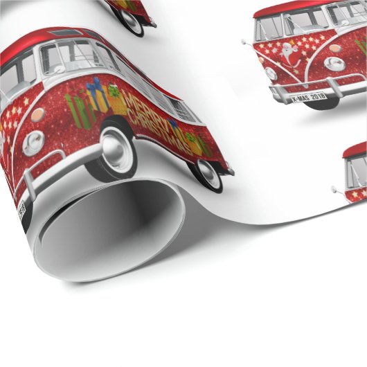  Kerstmis met Red Truck Cadeaupapier (Rol Hoek)