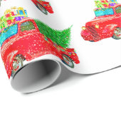  Kerstmis met Red Truck Cadeaupapier (Rol Hoek)
