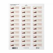  Kerstmis met Red Truck Etiket (Full Sheet)