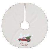 Kerstmis met Red Truck Kerstboom Rok (Voorkant)