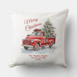  Kerstmis met Red Truck Kussen