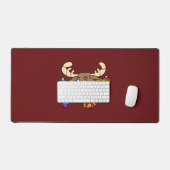 Kerstmis met rendierfeestdagen bureaumat (Keyboard & Muis)