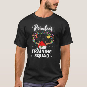 Kerstmis met rendiertraining team Fa T-shirt