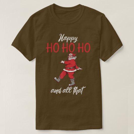 Kerstmis met Retro Funny Santa T-shirt (Design voorkant)