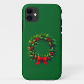 Kerstmis met rode boe Case-Mate iPhone case (Achterkant)