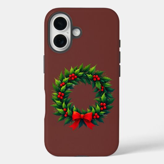 Kerstmis met rode boe Case-Mate iPhone case (Achterkant)