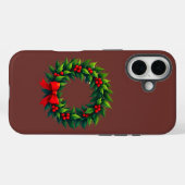Kerstmis met rode boe Case-Mate iPhone case (Achterkant (horizontaal))
