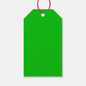 Kerstmis met rode draak met tekstuitslag bewerken cadeaulabel (Achterkant)