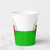 Kerstmis met rode draak met tekstuitslag bewerken papieren bekers (Rechts)