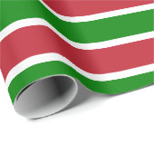Kerstmis met rode en groene strepen cadeaupapier (Rol Hoek)