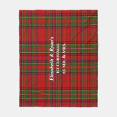  kerstmis met rode en groene tartan fleece deken (Voorkant)