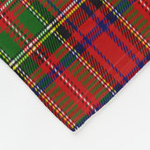 kerstmis met rode en groene tartan fleece deken (Hoek)