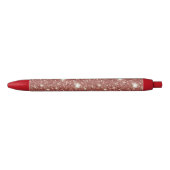 Kerstmis met rode glitters zwarte inkt pen (Voorkant)