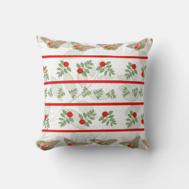 Kerstmis met rode, groene, beige vlinder kussen