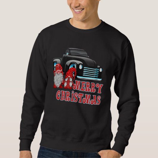 Kerstmis met rode kerstbedekking trui (Voorkant)