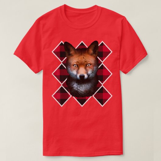Kerstmis met rode patroonschilfers met kerstmis T- T-shirt (Design voorkant)