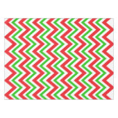 Kerstmis met rood en groen Chevron Tafelkleed (Voorkant (Horizontaal))