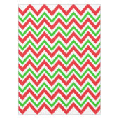 Kerstmis met rood en groen Chevron Tafelkleed (Voorkant)