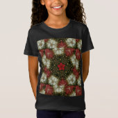 Kerstmis met rood groen goud met Red Star T-shirt (Voorkant)