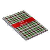 Kerstmis met rood lintje notitieboek (Rechterzijde)