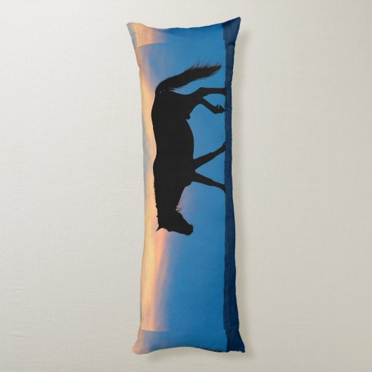 Kerstmis met rotatiepaard lichaamskussen (Achterkant (Verticaal))