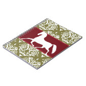 Kerstmis met rotatiepaard notitieboek (Linkerzijde)