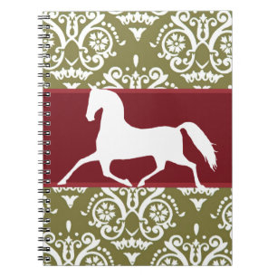 Kerstmis met rotatiepaard notitieboek